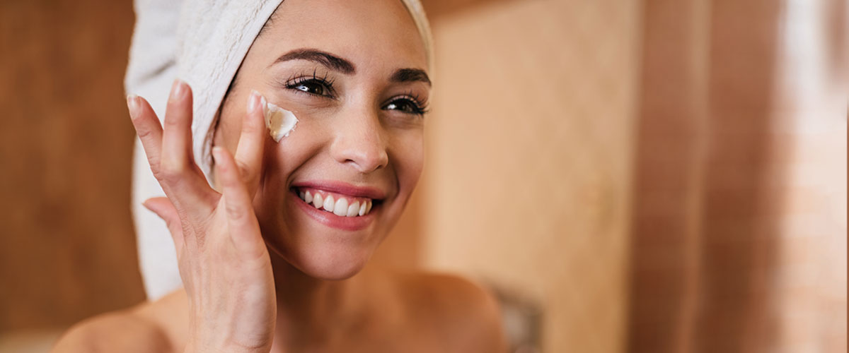 Woman with smooth skin